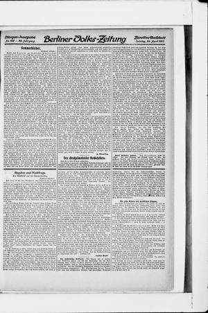 Berliner Volkszeitung vom 24.04.1910