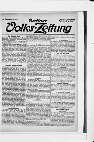 Berliner Volkszeitung vom 26.04.1910