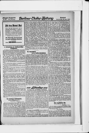 Berliner Volkszeitung vom 28.04.1910