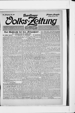 Berliner Volkszeitung vom 29.04.1910