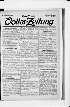 Berliner Volkszeitung vom 04.05.1910