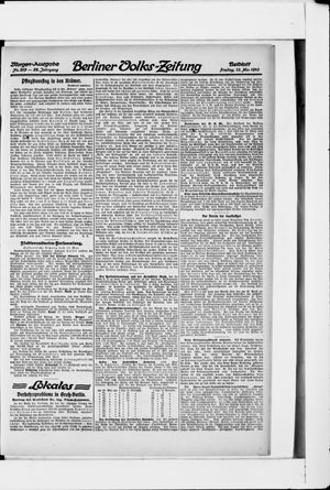 Berliner Volkszeitung vom 13.05.1910