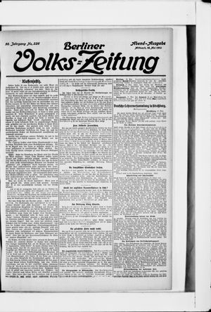 Berliner Volkszeitung vom 18.05.1910