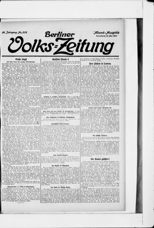 Berliner Volkszeitung vom 21.05.1910