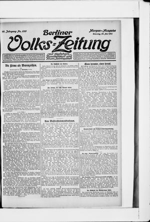 Berliner Volkszeitung vom 24.05.1910