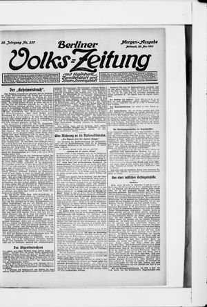 Berliner Volkszeitung vom 25.05.1910