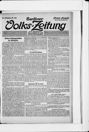 Berliner Volkszeitung vom 26.05.1910