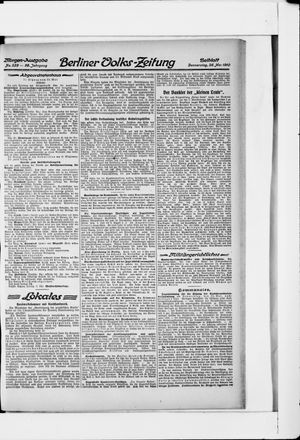 Berliner Volkszeitung vom 26.05.1910