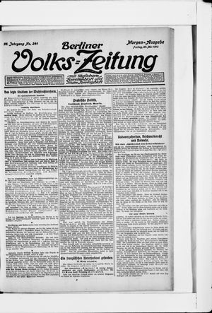 Berliner Volkszeitung vom 27.05.1910