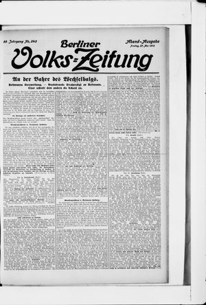 Berliner Volkszeitung vom 27.05.1910