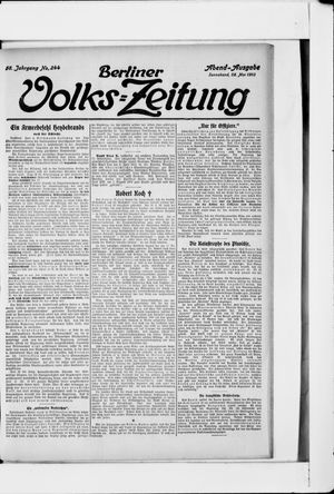 Berliner Volkszeitung vom 28.05.1910