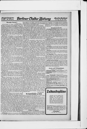 Berliner Volkszeitung vom 29.05.1910