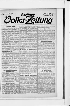 Berliner Volkszeitung vom 31.05.1910