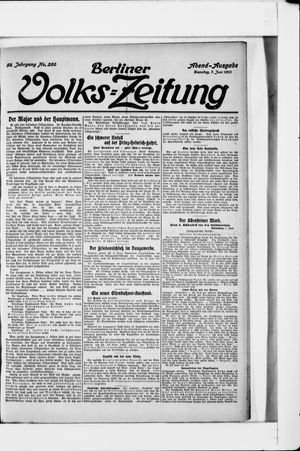 Berliner Volkszeitung vom 07.06.1910
