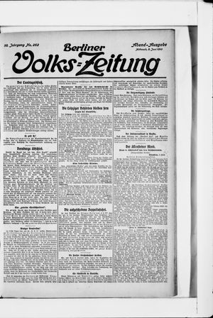 Berliner Volkszeitung vom 08.06.1910