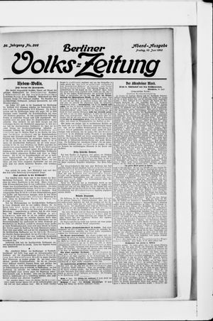 Berliner Volkszeitung vom 10.06.1910