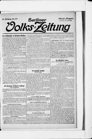 Berliner Volkszeitung vom 15.06.1910