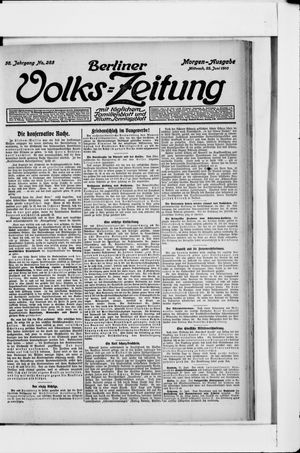 Berliner Volks-Zeitung vom 22.06.1910