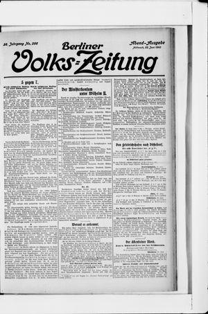 Berliner Volks-Zeitung vom 22.06.1910