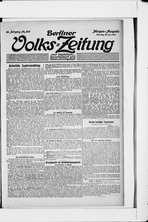 Berliner Volks-Zeitung vom 28.06.1910