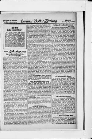 Berliner Volks-Zeitung vom 28.06.1910