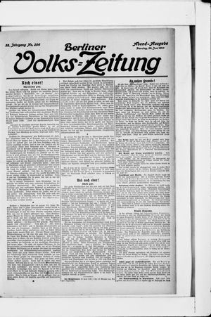 Berliner Volks-Zeitung vom 28.06.1910