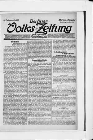 Berliner Volkszeitung vom 30.06.1910
