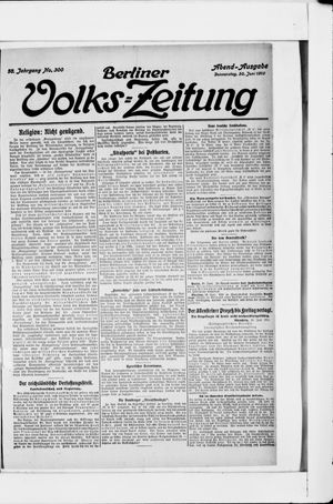 Berliner Volkszeitung vom 30.06.1910