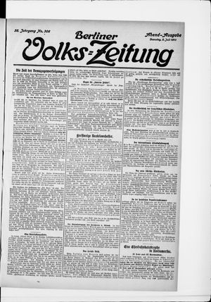 Berliner Volkszeitung vom 05.07.1910