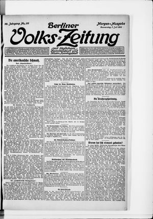 Berliner Volkszeitung vom 07.07.1910