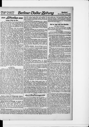 Berliner Volkszeitung on Jul 14, 1910