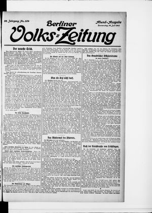 Berliner Volkszeitung vom 14.07.1910