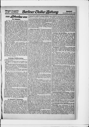 Berliner Volkszeitung vom 16.07.1910
