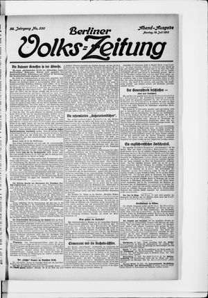 Berliner Volkszeitung vom 18.07.1910