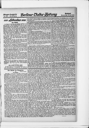 Berliner Volkszeitung vom 21.07.1910
