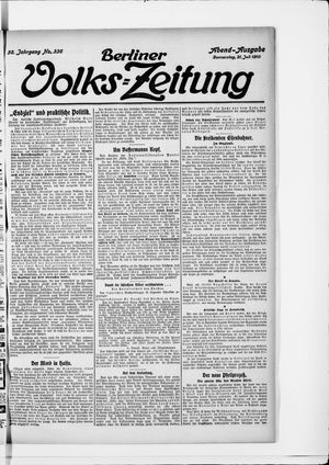 Berliner Volkszeitung vom 21.07.1910