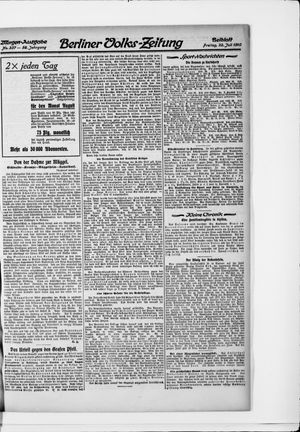 Berliner Volkszeitung vom 22.07.1910