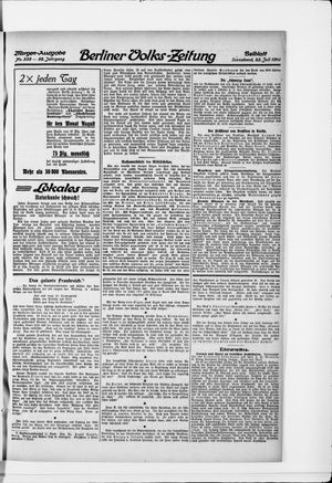 Berliner Volkszeitung vom 23.07.1910