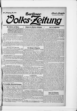 Berliner Volkszeitung vom 23.07.1910