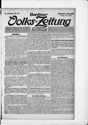 Berliner Volkszeitung vom 24.07.1910