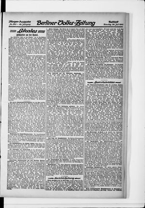Berliner Volkszeitung vom 26.07.1910
