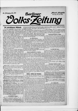 Berliner Volkszeitung vom 26.07.1910