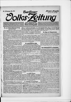 Berliner Volkszeitung vom 27.07.1910