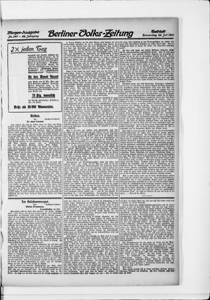 Berliner Volkszeitung vom 28.07.1910
