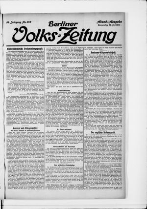 Berliner Volkszeitung vom 28.07.1910