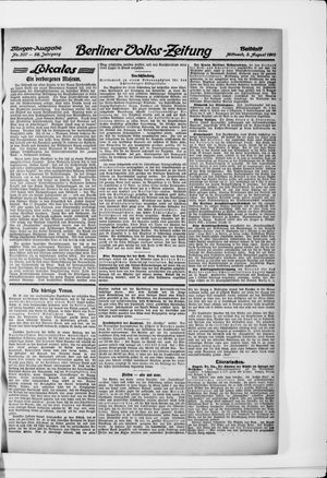 Berliner Volkszeitung on Aug 3, 1910