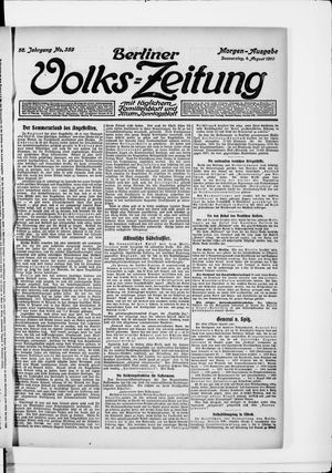 Berliner Volkszeitung vom 04.08.1910