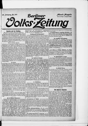 Berliner Volkszeitung vom 04.08.1910