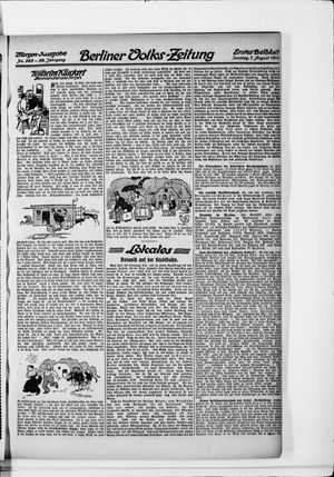 Berliner Volkszeitung on Aug 7, 1910