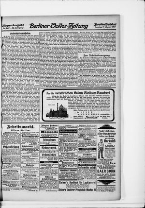 Berliner Volkszeitung on Aug 7, 1910